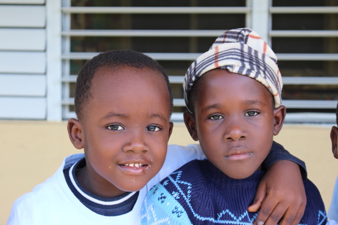 Two boys from the community in Abaco